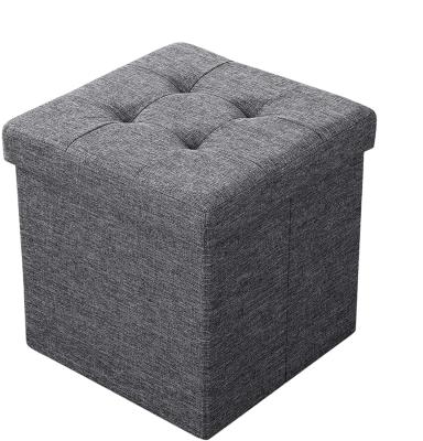 China OEM Wholesale Modern Home Furniture Foldable Fabric Foldable Storage Stool Bench for sale