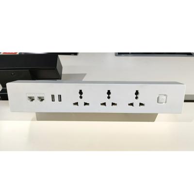 China Manufacturer Supply AC Power Commercial Clamp On Socket Desk With Network Interface And USB Connect for sale