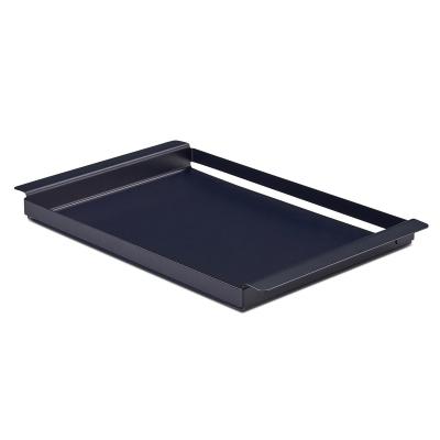 China Contemporary Hot Sale Stainless Steel Trays Large Food Serving Tray With Handle for sale