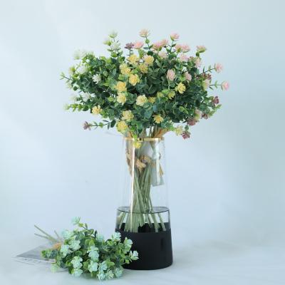 China Decorative Artificial Flower Home Deco Plants For Home Decoration With Artificial Leaves For Weddings for sale