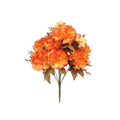 China Wholesale Silk Carnation Bouquet Home Decoration Wedding Decoration Artificial Flowers for sale