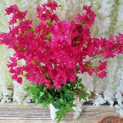 China Indoor decorative wedding home flowers and outdoor decoration high quality silk triangle rose bouquet wedding decorations for sale