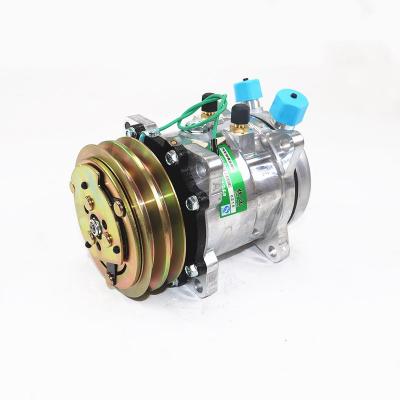 China AC Compressor Sanden sd507 5H11 507 Belt Pulley 12V/24V 2 V Excavator Heavy Duty Truck Hot Rod 124 Spider (348_) for sale