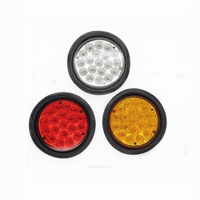 China 1x 24 LED Rear Tail Brake Stop Beacon Indicator Car Truck Trailer Around Reflector 24V IEV4 Red Yellow Clean Room for sale