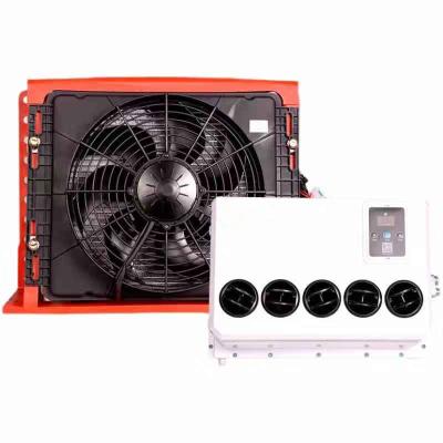 China PVC Factory 12V/24V Chinese Electric Universal DC Truck Air Conditioner for sale