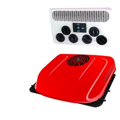 China HK-4000 Universal Roof Top Built-in Battery/DC All-in-One Overhead Powered Parking Air Conditioner for Truck/RV/Van/Sailboat Truck for sale