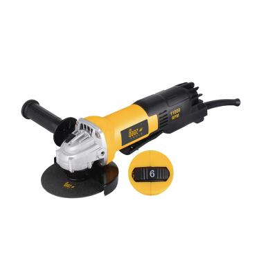 China Handy Soft Start Polishing Corded Electric Small Powerful Professional Angle Grinder With Paddle Switch for sale