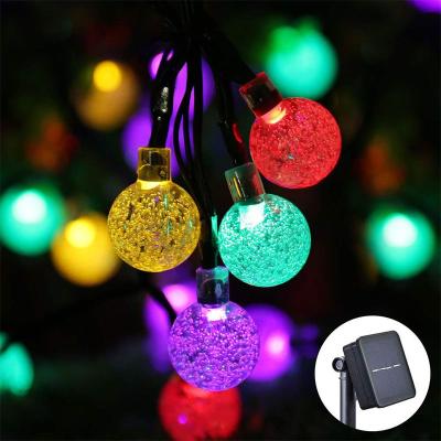 China Fairy Garland Bulb String Light Waterproof Garden Lawn Lamp Solar Christmas Decor Easy Installation IP65 LED Strip Solar Strip Light for sale