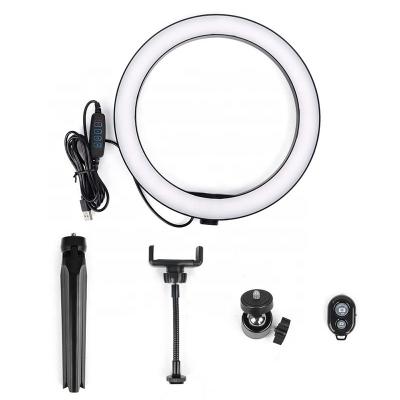 China Video Studio Shooting New Type Top Sale 10inch 26cm Desktop LED Ring Lights Cheap Selfie Ring Light for sale