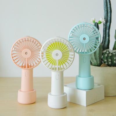 China Portable Water Mist Fan USB Water Mist Fan Speed ​​Quiet Natural Wind Jet Cooling Air Handheld Fan for Outdoor Home Mini Fan for sale