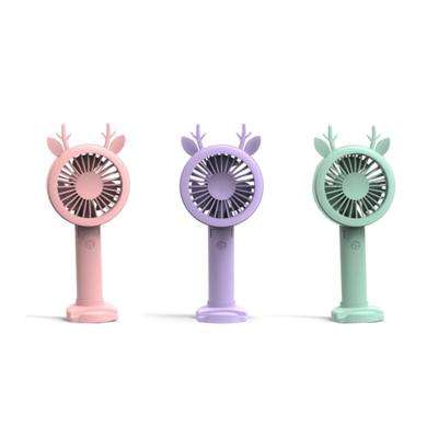 China Cute Summer Desktop Multicolor USB Mini Fan With Light Portable Rechargeable Car Design ABS for sale