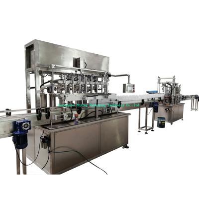 China Full Automatic Food Liquid Detergent Filling Capping Production Line for sale