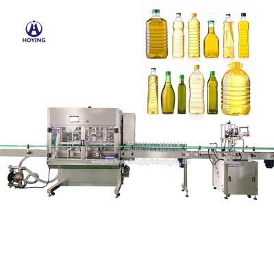 China Food Manufacturer Customized 4/6/8 Heads 100ml-1000ml Automatic Plastic Oil Glass Bottle Filling Olive Sealing Crimping Machine for sale