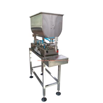 China Hand Operation 100ml-500ml Mini Type Food Thick Sauce Bottling Filling Machine for sale