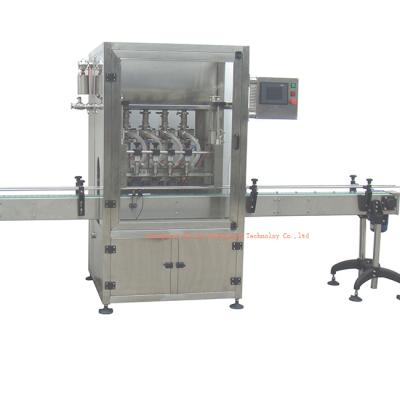 China Linear Automatic 4 Head Food Piston Ketchup Bottle Viscous Sauce Liquid Packing Filling Machine for sale