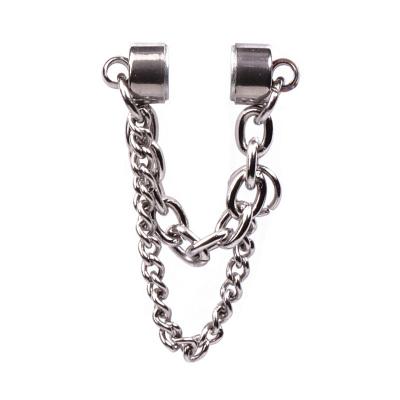 China No Virus Surgical Stainless Steel Non Piercing Chain Magnetic Septum Nose Ring for sale