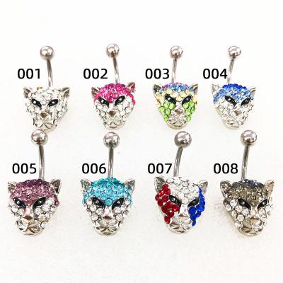 China 2022 Fashionable Cute Prop Pride Cool Tiger Belly Button Rings Sets for sale