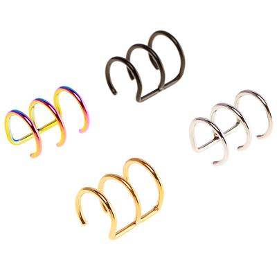 China TRENDY Custom Stainless Bargain Non Pierced Or No Hole Clip Earrings For Women Men for sale