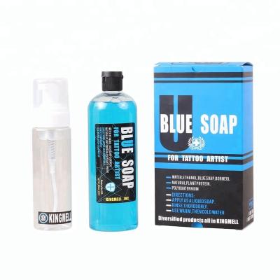 China Tattoo Shop Professional Tattoo Soap Blue Tattoo Spray Bottle for sale