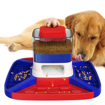 China Stocked Hot Selling Pet Feeder Pet Supplies New Multicolor Footed Dog Bowl Water Basin Slow Set for sale