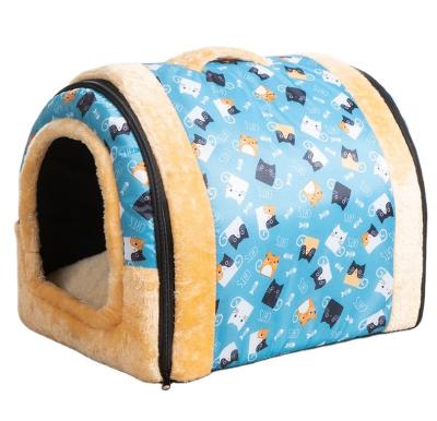 China Stored Warm All-Season Kennel Pet Tent Fall And Winter Cat Bed Mat Enclosed Cat House for sale