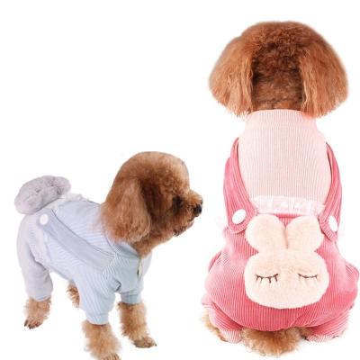 China New Design Thick Warm Pet Coat Cartoon Animal Dog Stocked Four - Foot Cotton-Padded Coat for sale