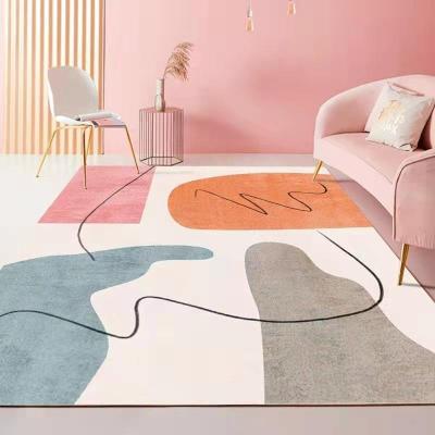 China Polyester Printed Rugs Shaggy Household Modern High End 100% Polyester Cashmere Faux Fur Area Rugs for sale