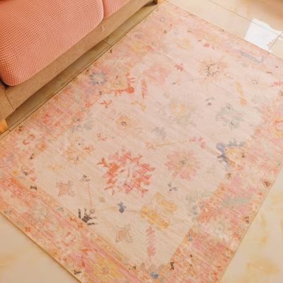 China Washable Folded Printed Blankets Living Room Carpets Small Coffee Table Mat With TPR Backing for sale