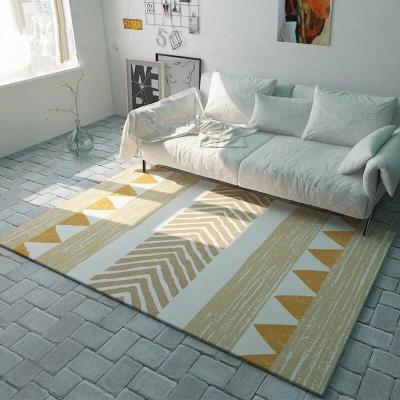 China Washable Printed Carpets Modern Washable Carpet Rug Non-Slip Velvet Rugs Modern Blanket For Living Room for sale