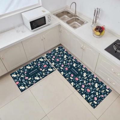 China Crystal Kitchen Mat Carpet Non-slip Covers Easy To Clean Washable Velvet Non-slip Blankets For Living Room Dining Room Anti-fatigue for sale