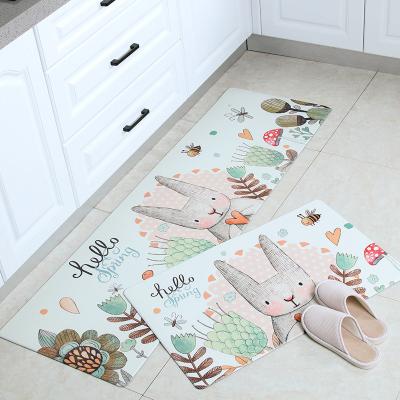 China Nordic Washable Non-slip Oil-proof Household Kitchen Full PVC Carpet Mat Hallway Rugs Etrance Corridor Waterproof Long Stripe Carpet for sale