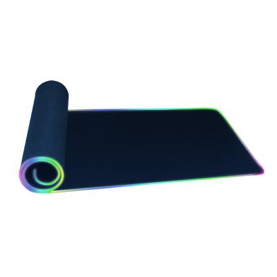 China 2021 RGB Gaming Factory Wholesale RGB Large Non Slip Rubber Gaming Mousepad For PC Laptop Computer for sale