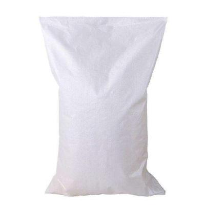 China Recyclable 10kg to 50kg PP Woven Bags in White Color PP Sacks Polypropylene Packing Bag for sale