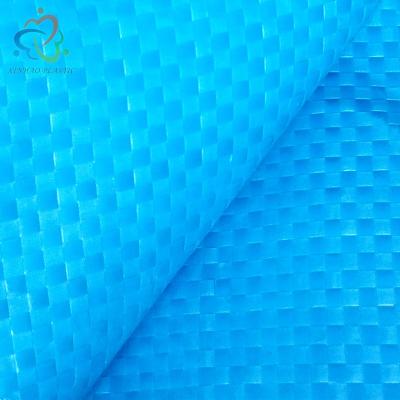 China Factory wholesale recyclable colorful pp woven fabric China blue color polypropylene fabric for packaging and bags for sale