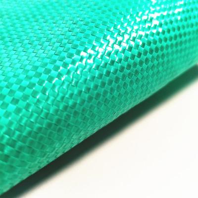 China Recyclable Green Color PP Woven Fabric For Bags Bule White Yellow Color Wrapping And Wrapping Transparent Cloth for sale