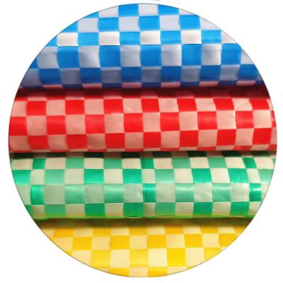 China China factory pp woven fabric recyclable polypropylene fabric in green red white yellow black color for packing bags for sale