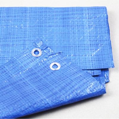 China Waterproof Blue Color 45gsm HDPE Tarpaulin Fabric Water Resistant PE Coated Industrial Fabric for sale