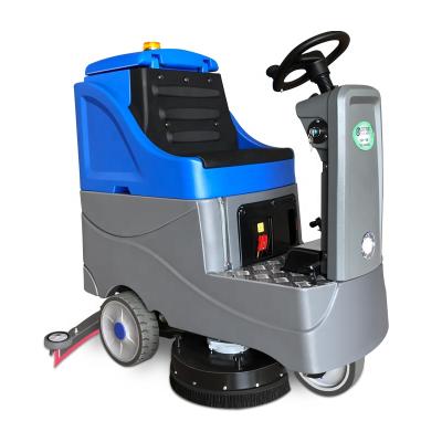 China Hotels Intelligent Floor Machine Floor Ride On Electric Floor Cleaning Machine Floor Scrubber for sale