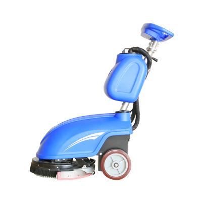 China Hotels Compact Floor Scrubber Floor Cleaning Machine Walk Behind Scrubber Dryer for sale