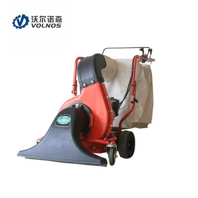 China Manual Push Type Leaf Suction Hotels Leaf Collecting Machine Roadmap Collector Machine Sweeper for sale