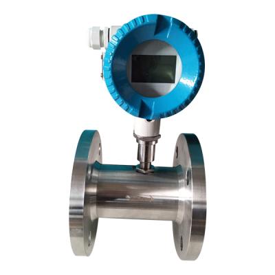 China Ss304 crude oil flow meter in turbine flow meter wifi supplier stainless steel liquid turbine flow meter for sale