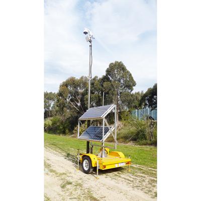 China 6m CCTV Trailer System-pneumatic telescopic mast-mobile trailer CCTV for sale