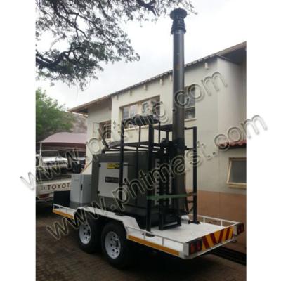 China Trailer Mounted 18m non-lockable pneumatic telescopic masts-80106180 for sale