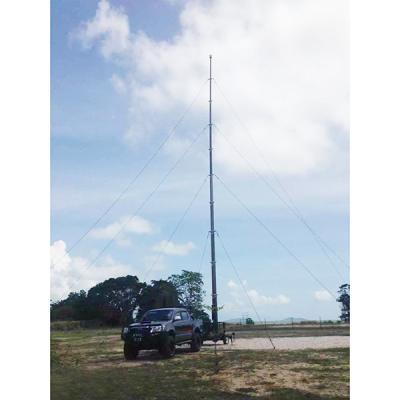 China 18m Pneumatic Telescopic Mast Mobile Telecom Trailer Tower for sale