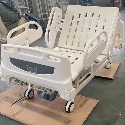 China Used in Hospital Furniture ABS Side Rail Two Functions ICU Birdcatcher Mechanism Ward Bed for sale