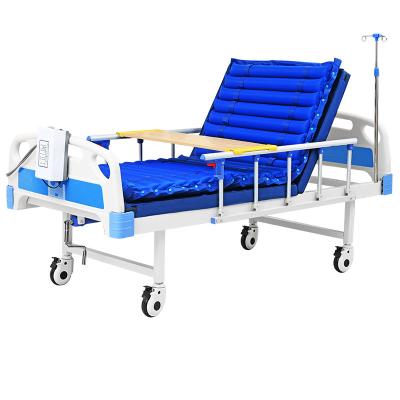 China Used In Hospital Bed Single Rear Lift Semi Manual Bird Chaser Patient Hospital Bed for sale