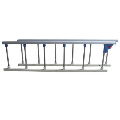 China All spare parts are Metal Hospital Bed Accessories Bedside Guardrail Folding Side Rails Aluminum Alloy Medical Bed Guardrail for sale