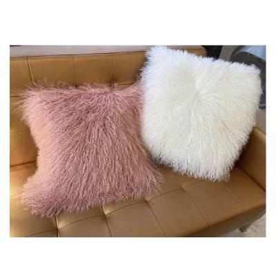 China Factory Wholesale Eco-Friendly Full Long High End Natural Sheepskin Wool Blanket Soft Shaggy Cushion Fur for sale