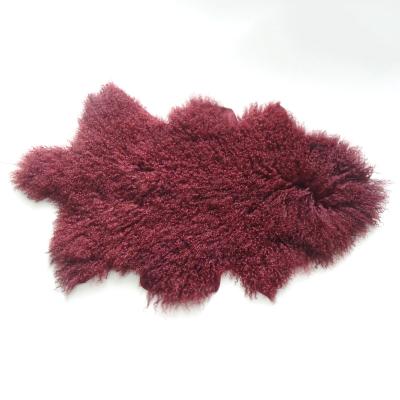 China Factory Price 100% Real Fur Blanket Home Use Eco-friendly Mongolian Furry Comfortable Tibet Mongolian Fur Blankets And Carpets for sale