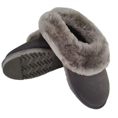 China 2021 New Arrivals Auatralia Sheepskin Fur Winter Slippers Indoor Warm Real Fur Sweat-absorbent Fluffy Indoor Slippers for sale